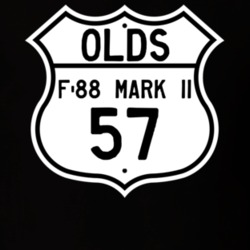 Highway Route Sign 1957 Oldsmobile F-88 Mark Ii  T Shirt