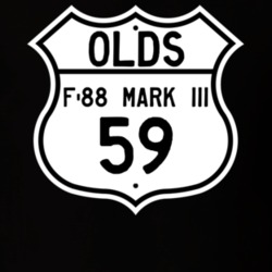 Highway Route Sign 1959 Oldsmobile F-88 Mark Iii  T Shirt