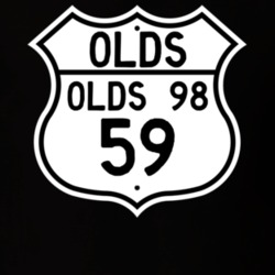Highway Route Sign 1959 Oldsmobile Olds 98  T Shirt