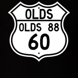 Highway Route Sign 1960 Oldsmobile Olds 88  T Shirt