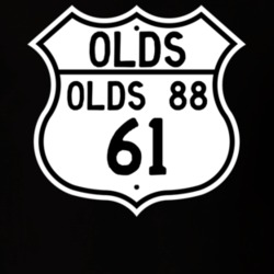Highway Route Sign 1961 Oldsmobile Olds 88  T Shirt