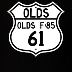 Highway Route Sign 1961 Oldsmobile Olds F-85  T Shirt