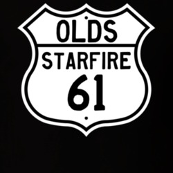Highway Route Sign 1961 Oldsmobile Starfire  T Shirt