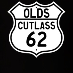 Highway Route Sign 1962 Oldsmobile Cutlass  T Shirt