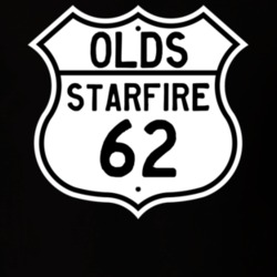 Highway Route Sign 1962 Oldsmobile Starfire  T Shirt