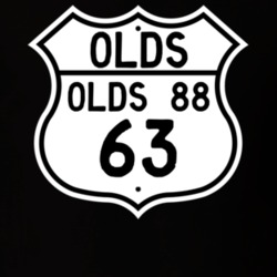 Highway Route Sign 1963 Oldsmobile Olds 88  T Shirt