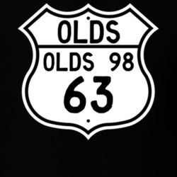 Highway Route Sign 1963 Oldsmobile Olds 98  T Shirt