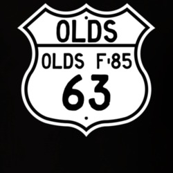 Highway Route Sign 1963 Oldsmobile Olds F-85  T Shirt
