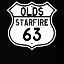 Highway Route Sign 1963 Oldsmobile Starfire  T Shirt