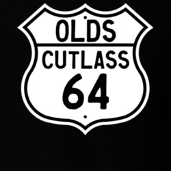 Highway Route Sign 1964 Oldsmobile Cutlass  T Shirt
