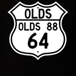 Highway Route Sign 1964 Oldsmobile Olds 88  T Shirt