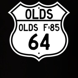 Highway Route Sign 1964 Oldsmobile Olds F-85  T Shirt