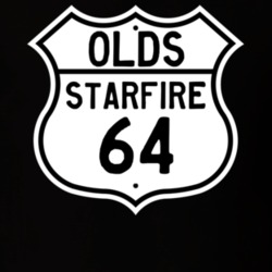 Highway Route Sign 1964 Oldsmobile Starfire  T Shirt