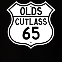 Highway Route Sign 1965 Oldsmobile Cutlass  T Shirt