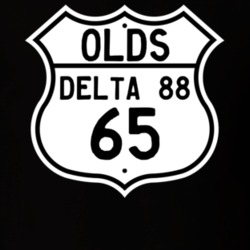 Highway Route Sign 1965 Oldsmobile Delta 88  T Shirt