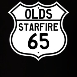 Highway Route Sign 1965 Oldsmobile Starfire  T Shirt
