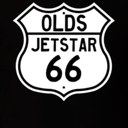 Highway Route Sign 1966 Oldsmobile Jetstar  T Shirt