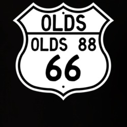 Highway Route Sign 1966 Oldsmobile Olds 88  T Shirt