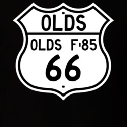 Highway Route Sign 1966 Oldsmobile Olds F-85  T Shirt