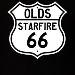 Highway Route Sign 1966 Oldsmobile Starfire  T Shirt