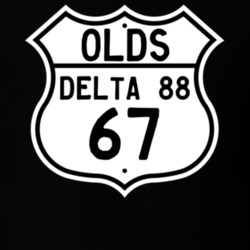 Highway Route Sign 1967 Oldsmobile Delta 88  T Shirt