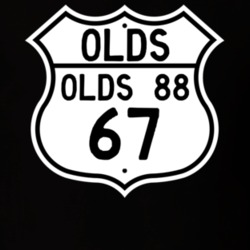 Highway Route Sign 1967 Oldsmobile Olds 88  T Shirt