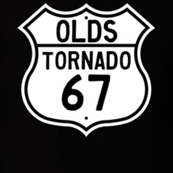 Highway Route Sign 1967 Oldsmobile Tornado  T Shirt