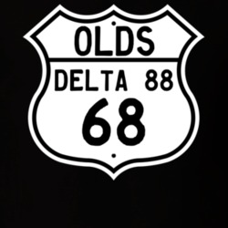 Highway Route Sign 1968 Oldsmobile Delta 88  T Shirt