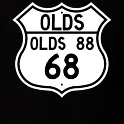 Highway Route Sign 1968 Oldsmobile Olds 88  T Shirt