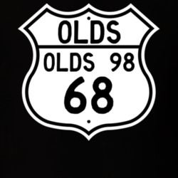 Highway Route Sign 1968 Oldsmobile Olds 98  T Shirt