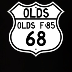Highway Route Sign 1968 Oldsmobile Olds F-85  T Shirt