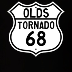 Highway Route Sign 1968 Oldsmobile Tornado  T Shirt
