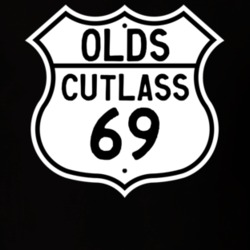 Highway Route Sign 1969 Oldsmobile Cutlass  T Shirt