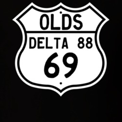 Highway Route Sign 1969 Oldsmobile Delta 88  T Shirt
