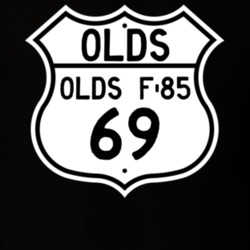 Highway Route Sign 1969 Oldsmobile Olds F-85  T Shirt