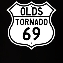 Highway Route Sign 1969 Oldsmobile Tornado  T Shirt