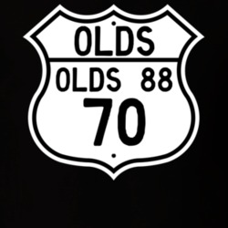 Highway Route Sign 1970 Oldsmobile Olds 88  T Shirt