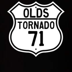 Highway Route Sign 1971 Oldsmobile Tornado  T Shirt