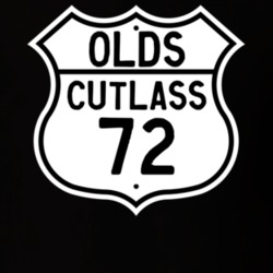 Highway Route Sign 1972 Oldsmobile Cutlass  T Shirt