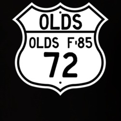 Highway Route Sign 1972 Oldsmobile Olds F-85  T Shirt