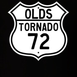 Highway Route Sign 1972 Oldsmobile Tornado  T Shirt