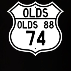 Highway Route Sign 1974 Oldsmobile Olds 88  T Shirt