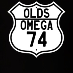 Highway Route Sign 1974 Oldsmobile Omega  T Shirt
