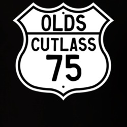 Highway Route Sign 1975 Oldsmobile Cutlass  T Shirt