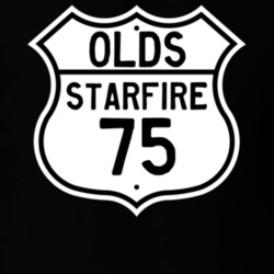 Highway Route Sign 1975 Oldsmobile Starfire  T Shirt