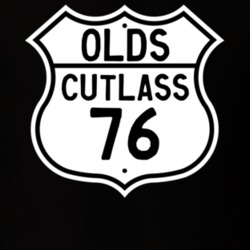 Highway Route Sign 1976 Oldsmobile Cutlass  T Shirt