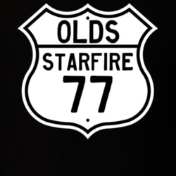 Highway Route Sign 1977 Oldsmobile Starfire  T Shirt