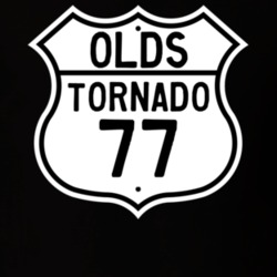Highway Route Sign 1977 Oldsmobile Tornado  T Shirt