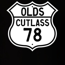 Highway Route Sign 1978 Oldsmobile Cutlass  T Shirt