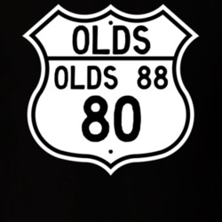 Highway Route Sign 1980 Oldsmobile Olds 88  T Shirt